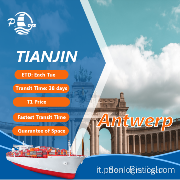 Costo di spedizione da Tianjin ad Anversa